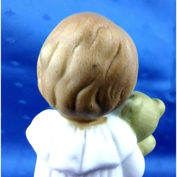 Vintage Enesco Giftware Brunette Kid 1 Birthday Girl Growing Up Girls 1982 - Picture 7 of 9